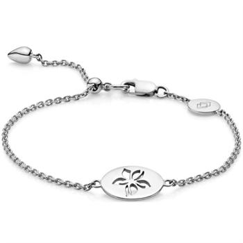 Izabel Camille Hibiscus silver bracelet shiny, model a3097sws